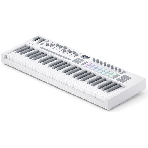 Novation LAUNCHKEY-49-MK4-WH USB MIDI Keyboard Controller (White, 49 Keys)