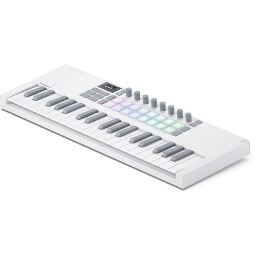 Novation LAUNCHKEY-M37-MK4-WH USB MIDI Keyboard Controller (White, 37 Mini Keys)