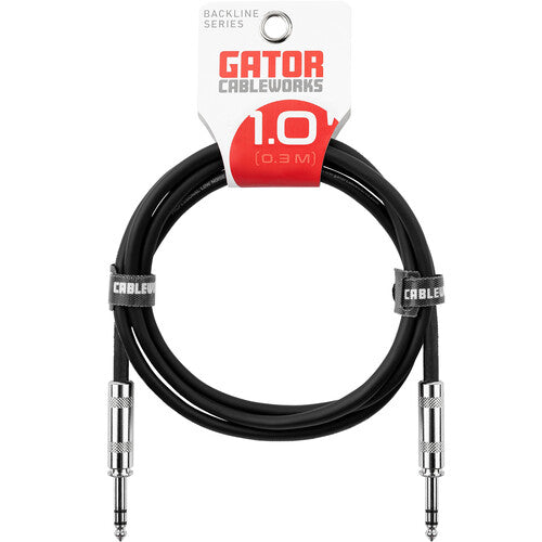 Gator CableWorks GCWB-BPC-1 1/4" Male to 1/4" Male Balanced Patch Cable (1')