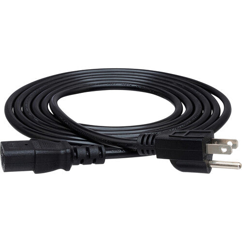 Hosa PWC-401.5 Power Cable 1.5 foot Power Cord IEC C13 to NEMA 5-15P 1.5 ft