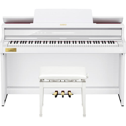 Casio Celviano AP750WE 88-Key Console-Style Digital Piano with Bench (White)