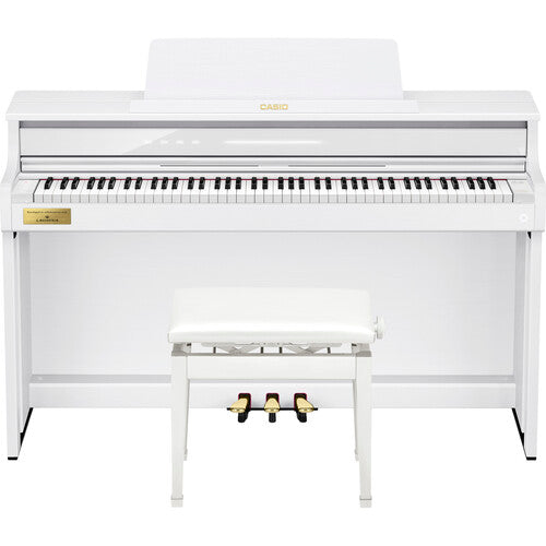 Casio Celviano AP750WE 88-Key Console-Style Digital Piano with Bench (White)