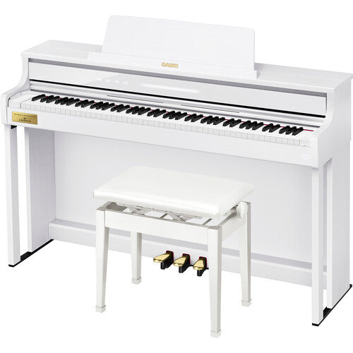 Casio Celviano AP750WE 88-Key Console-Style Digital Piano with Bench (White)