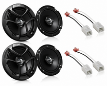 Load image into Gallery viewer, JVC CS-J620 6.5" 300W Front/Rear Speaker + Harness Fit 07-18 Jeep Wrangler