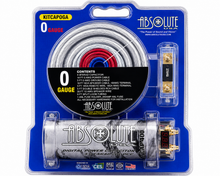 Load image into Gallery viewer, Absolute KITCAP0GASI 0 Gauge Amplifier Installation Kit &amp; 4 Farad Digital Capacitor Package