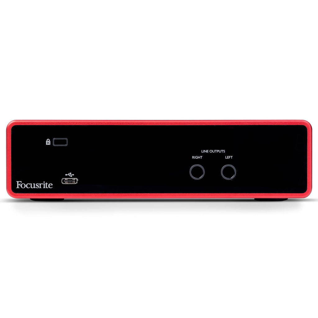 Focusrite Scarlett 2i2 4rd Gen USB Interface w/ 2 3-Foot XLR Cables Bundle