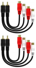 Load image into Gallery viewer, 10 Absolute 2F1M RCA Interconnect Cable Wire Marine Car Amplifier Stereo Home Audio