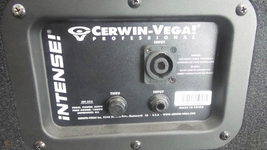 Cerwin Vega INT-252 V2 15" 3-Way Passive PA Speaker1400-Watts Loudspeaker ( Open Box )