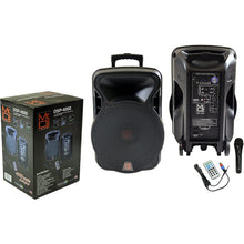 Load image into Gallery viewer, DSP4000 4000W Bluetooth DSP FM Radio USB PA Portable DJ KARAOKE Speaker