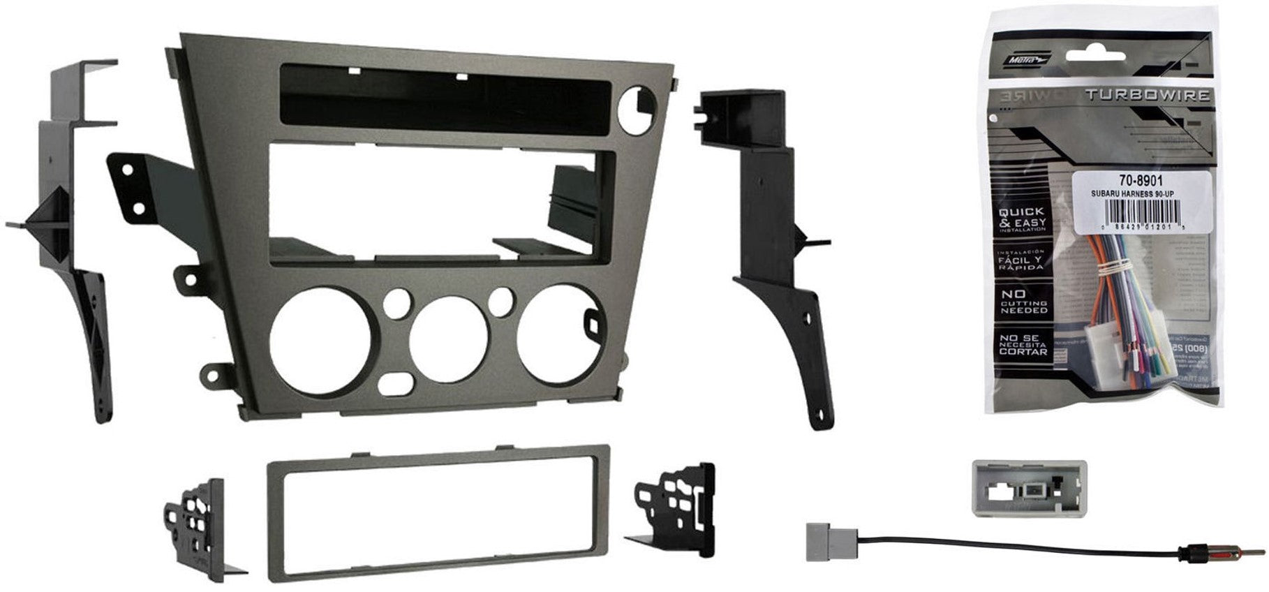 Metra 99-8901 2005-2009 Subaru Outback Legacy Single-DIN Kit Gray Package