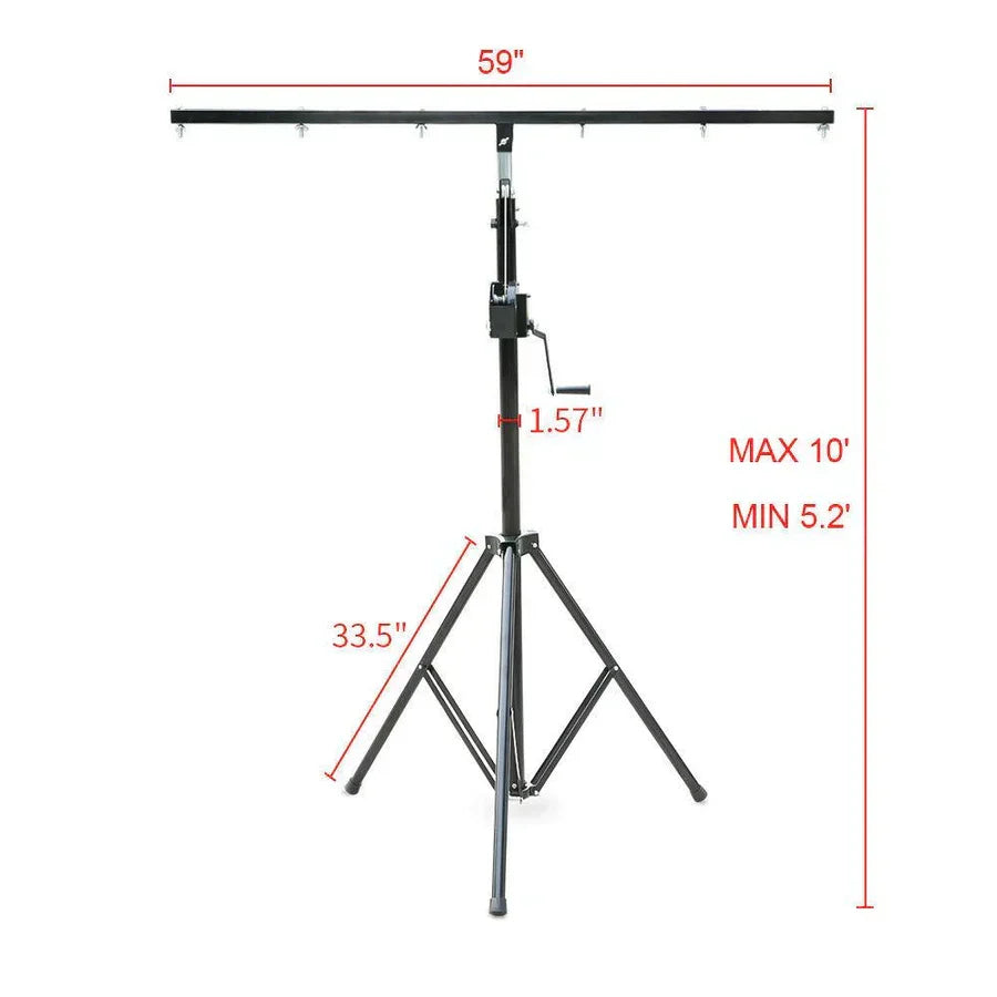 MR Truss ST200 12 Foot Crank Lighting Stand & Double T-Bar