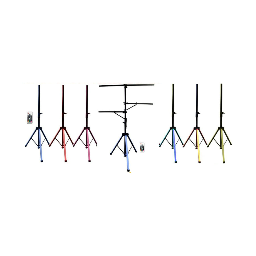 MR DJ Full Color Led Pro DJ Lighting Multi Arm Tripod & T-Bar Light Stand