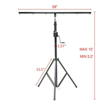 Load image into Gallery viewer, MR Truss TST200 Pro Audio &amp; Lighting Crank-Up Tripod Stand 12FT Adjustable Heavy-Duty Stand