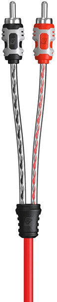 Cerwin Vega RVY2M 1 Female to 2 Male Twisted RCA Y-Cable W/dual Molded Ends