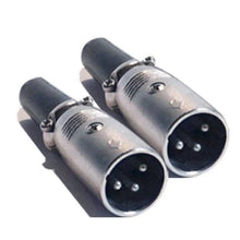 Load image into Gallery viewer, Mr. Dj XLRMH2 1 Pair XLR Male Head 3 Pin Connector Allows for Speaker Cables