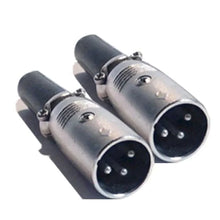 Load image into Gallery viewer, Mr. Dj XLRMH2 2 XLR Male Head 3 Pin Connector Allows for Speaker Cables