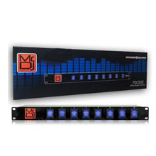 Load image into Gallery viewer, MR DJ PSC300 Rack Mountable 8 Port Power Switcher Surge Protectors Blue Toggles ON / OFF Power Center, Power Strip