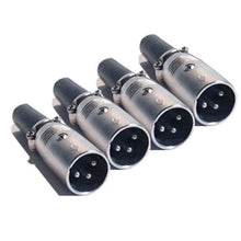 Load image into Gallery viewer, Mr. Dj XLRMH4 2 Pair XLR Male Head 3 Pin Connector Allows for Speaker Cables