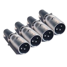 Load image into Gallery viewer, Mr. Dj XLRMH4 4 XLR Male Head 3 Pin Connector Allows for Speaker Cables