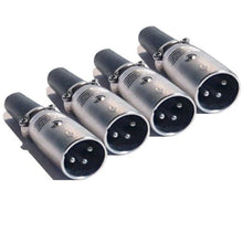 Load image into Gallery viewer, MR DJ USA XLRMH4 2 Pair XLR Male Head 3 Pin Connector Allows for Speaker Cables