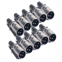 Load image into Gallery viewer, MR DJ XLRMH10 10 3-Pin XLR Male Connector Heads for Audio Microphone &amp; DMX Cable Applications