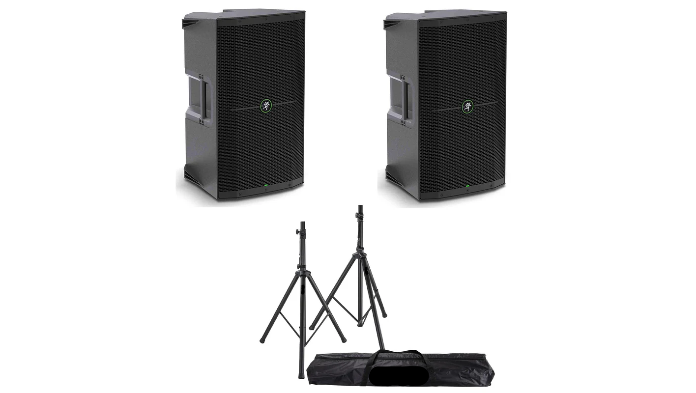 Mackie Thump 212 12" 1400W PA Speaker Package with Stands and Bag