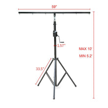 Load image into Gallery viewer, 2 Crank Up Truss Lighting Stands - Stage Light Mount Trussing Speaker System PA DJ