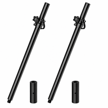 Load image into Gallery viewer, 2 MR DJ SS50 Adjustable Subwoofer Speaker Pole M20 Threaded &amp; 35mm Mount Dual 35mm/38mm