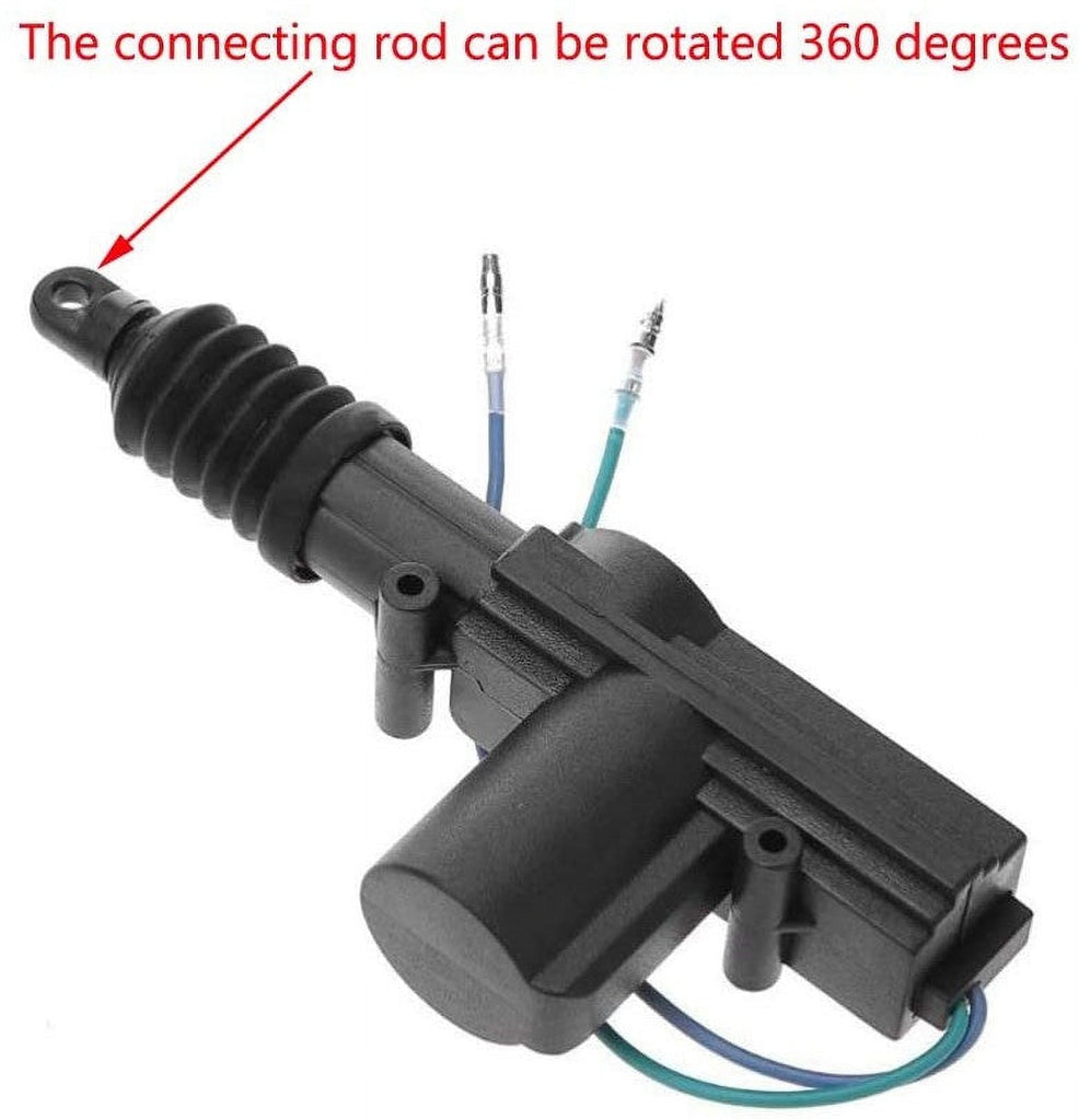 Universal 2 Wires 12V Car Auto Motor Heavy Duty Power Door Lock Actuator (2 Pack) Usable with Remote Control and Alarm System Easy to Install with the Installation