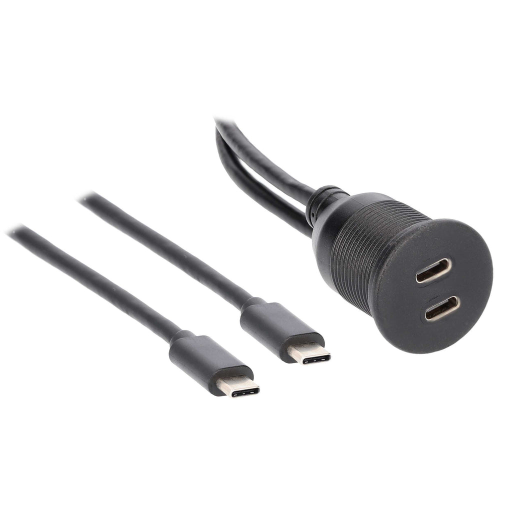 Metra 40-TY11-EXT Dual USB-C Charge And Data Flush Mount - Retail Pack