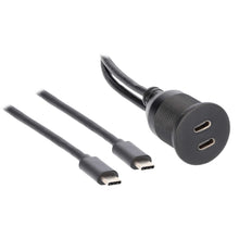 Load image into Gallery viewer, Metra 40-TY11-EXT Dual USB-C Charge And Data Flush Mount - Retail Pack