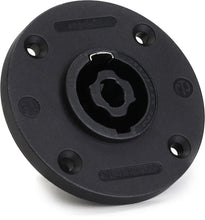Load image into Gallery viewer, Neutrik SS-NL4MPRXX 4-pole speakON Male Panel-mount Round G-series Flange Connector