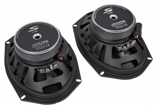 Alpine S-S69C 260w 6x9" Car Audio Component Speakers w/1 Tweeters