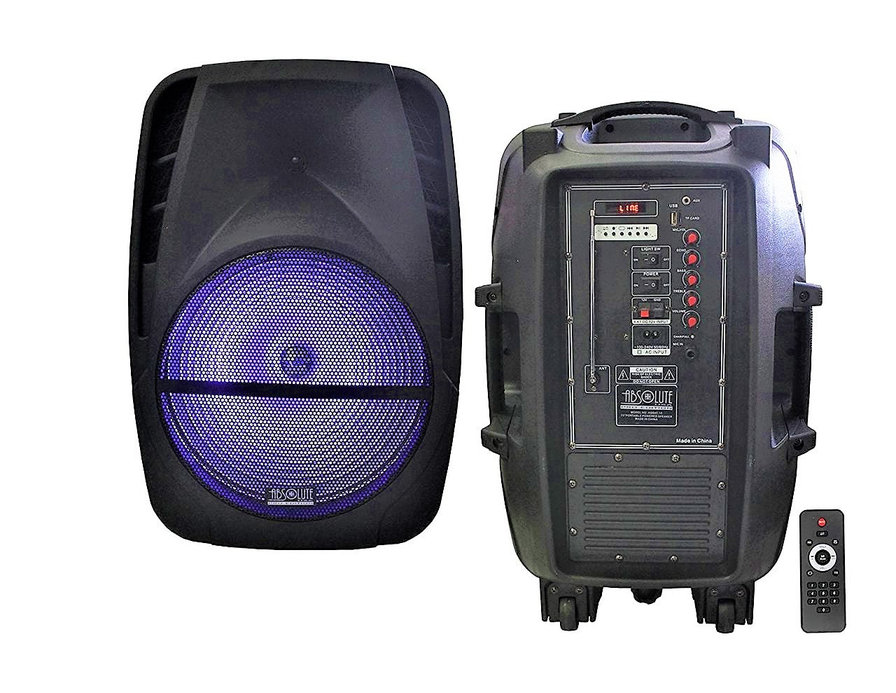 Absolute AS15BAT 15" Bluetooth Power Speaker