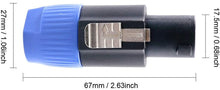 Load image into Gallery viewer, Mr. Dj SPMH4 4 pcs Speakon Male Head Connector Allows for Speaker Cables