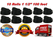 Load image into Gallery viewer, 10 Rolls 100 Ft 1 1/2" Split Wire Loom Conduit Polyethylene Tubing Sleeve Tube