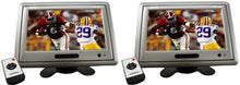 Load image into Gallery viewer, 2 Absolute PHM-709G Gray<BR/>7 Inch TFT-LCD Car Monitor 2 Video Input Car Rearview Headrest Monitor DVD VCR