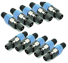 Load image into Gallery viewer, Mr. Dj SPMH5x2 10 pcs Speakon Male Head Connector Allows for Speaker Cables