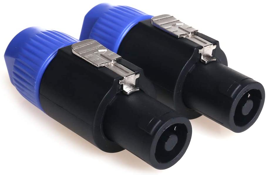 MR DJ SPMH2 2 pcs Speakon Male Head Connector Allows for Speaker Cables