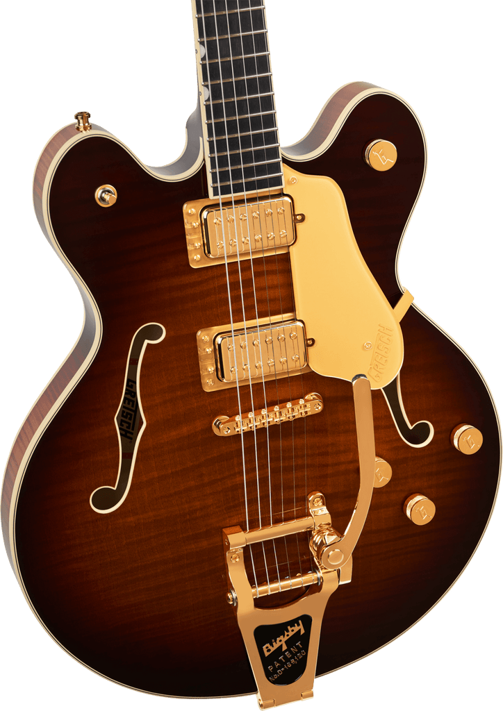 Gretsch 2400781831 Broadkaster LX Figured Semi-hollowbody Electric Guitar - Havana Burst
