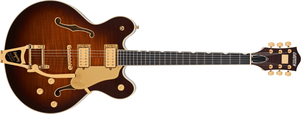 Gretsch 2400781831 Broadkaster LX Figured Semi-hollowbody Electric Guitar - Havana Burst