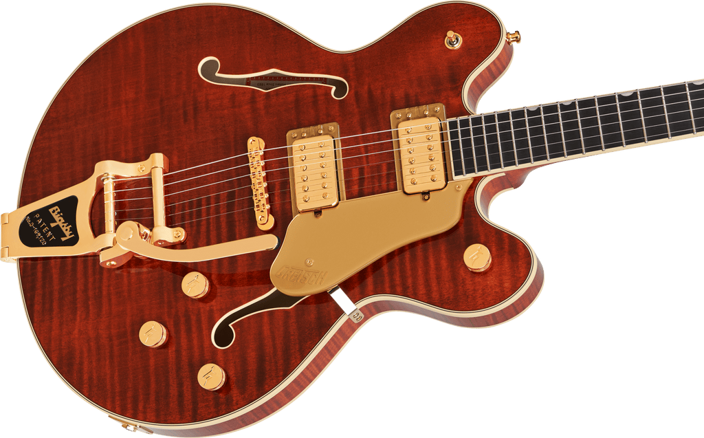 Gretsch 2400781878 Broadkaster LX Figured Semi-hollowbody Electric Guitar - Bourbon Stain