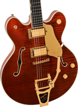 Load image into Gallery viewer, Gretsch 2400781878 Broadkaster LX Figured Semi-hollowbody Electric Guitar - Bourbon Stain