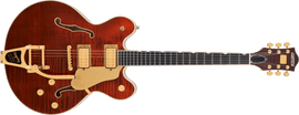Gretsch 2400781878 Broadkaster LX Figured Semi-hollowbody Electric Guitar - Bourbon Stain