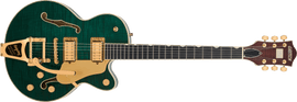 Gretsch 2401759837 Broadkaster Jr. LX Figured Semi-hollowbody Electric Guitar - Tropic Aura