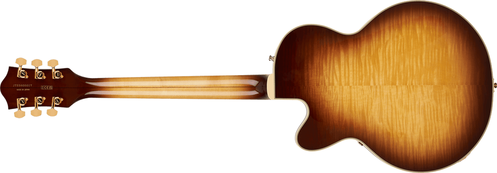 Gretsch 2401759885 Broadkaster Jr. LX Figured Semi-hollowbody Electric Guitar - Caramel Dawn