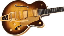 Load image into Gallery viewer, Gretsch 2401759885 Broadkaster Jr. LX Figured Semi-hollowbody Electric Guitar - Caramel Dawn