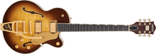 Load image into Gallery viewer, Gretsch 2401759885 Broadkaster Jr. LX Figured Semi-hollowbody Electric Guitar - Caramel Dawn