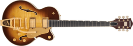 Gretsch 2401759885 Broadkaster Jr. LX Figured Semi-hollowbody Electric Guitar - Caramel Dawn