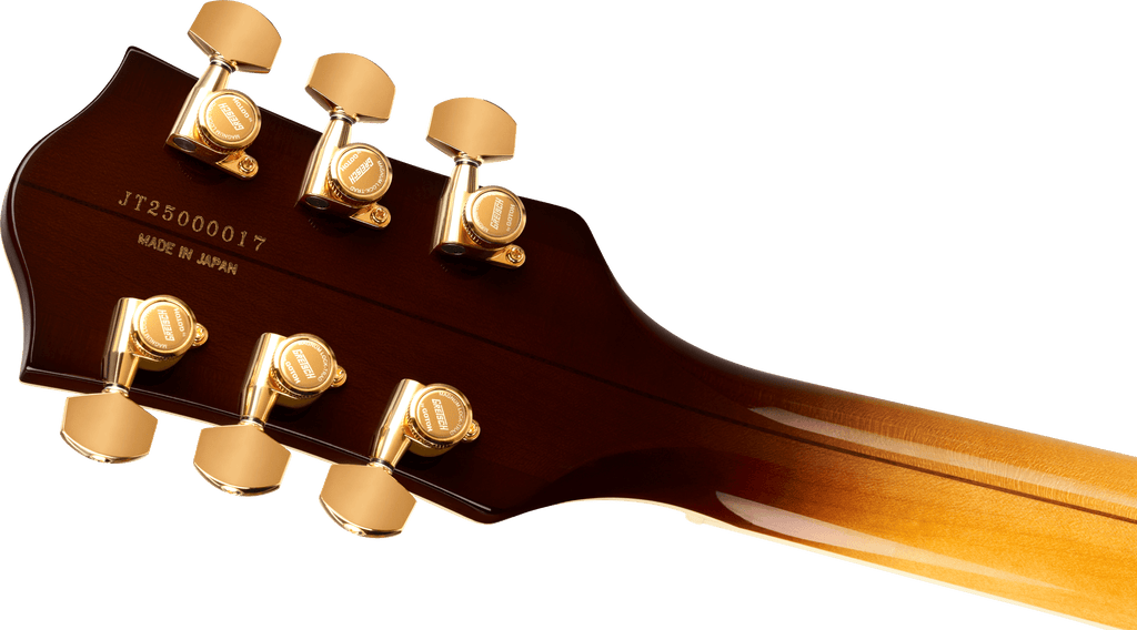 Gretsch 2401759885 Broadkaster Jr. LX Figured Semi-hollowbody Electric Guitar - Caramel Dawn